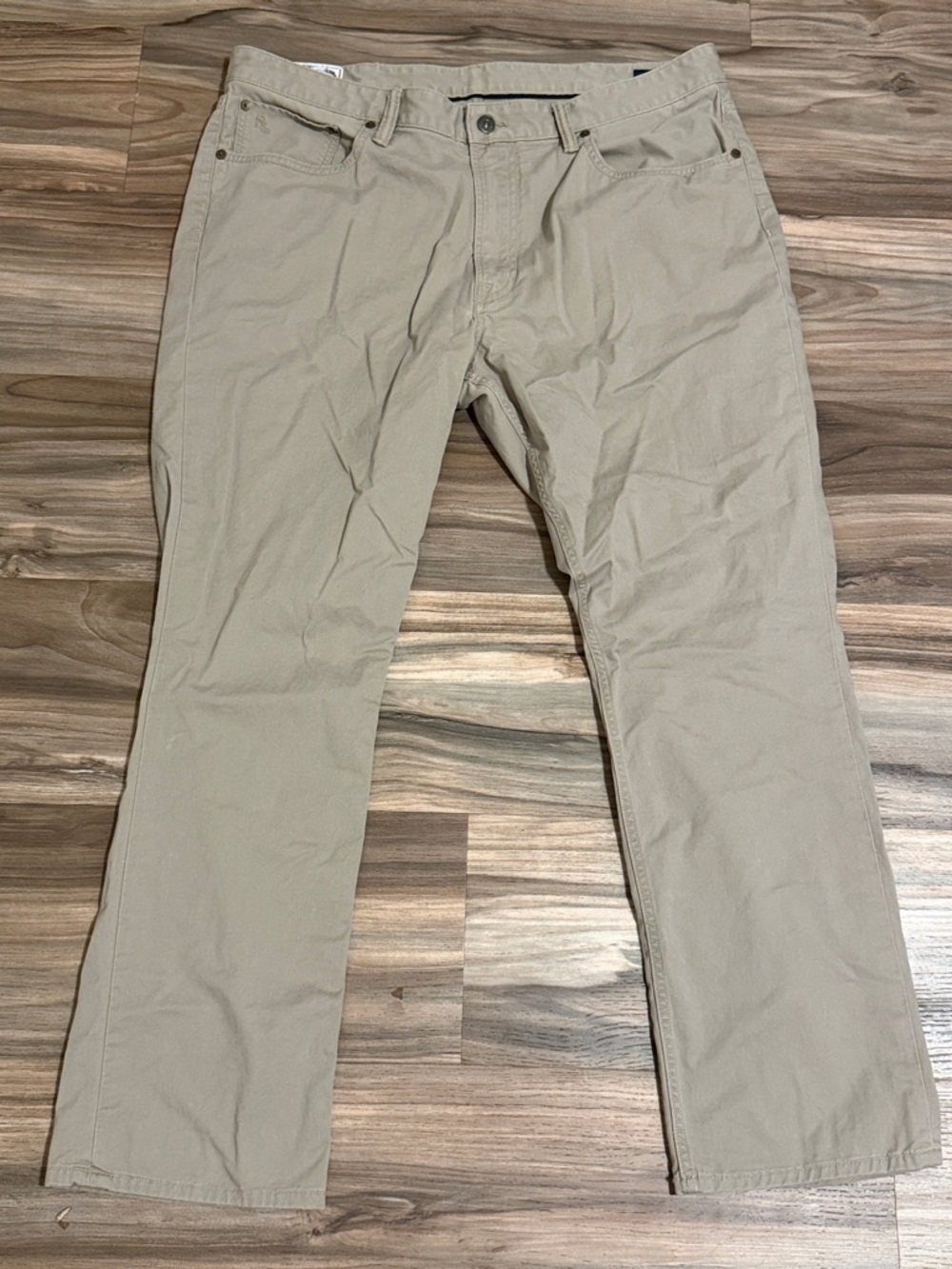 POLO RALPH LAUREN Varick Slim Straight Men’s 38x30 Khaki Flat Front Chino Pants